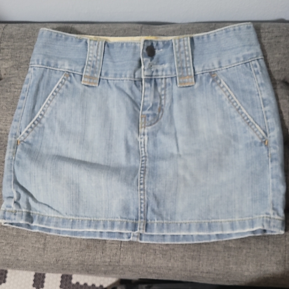 Express Denim Mini Skirt